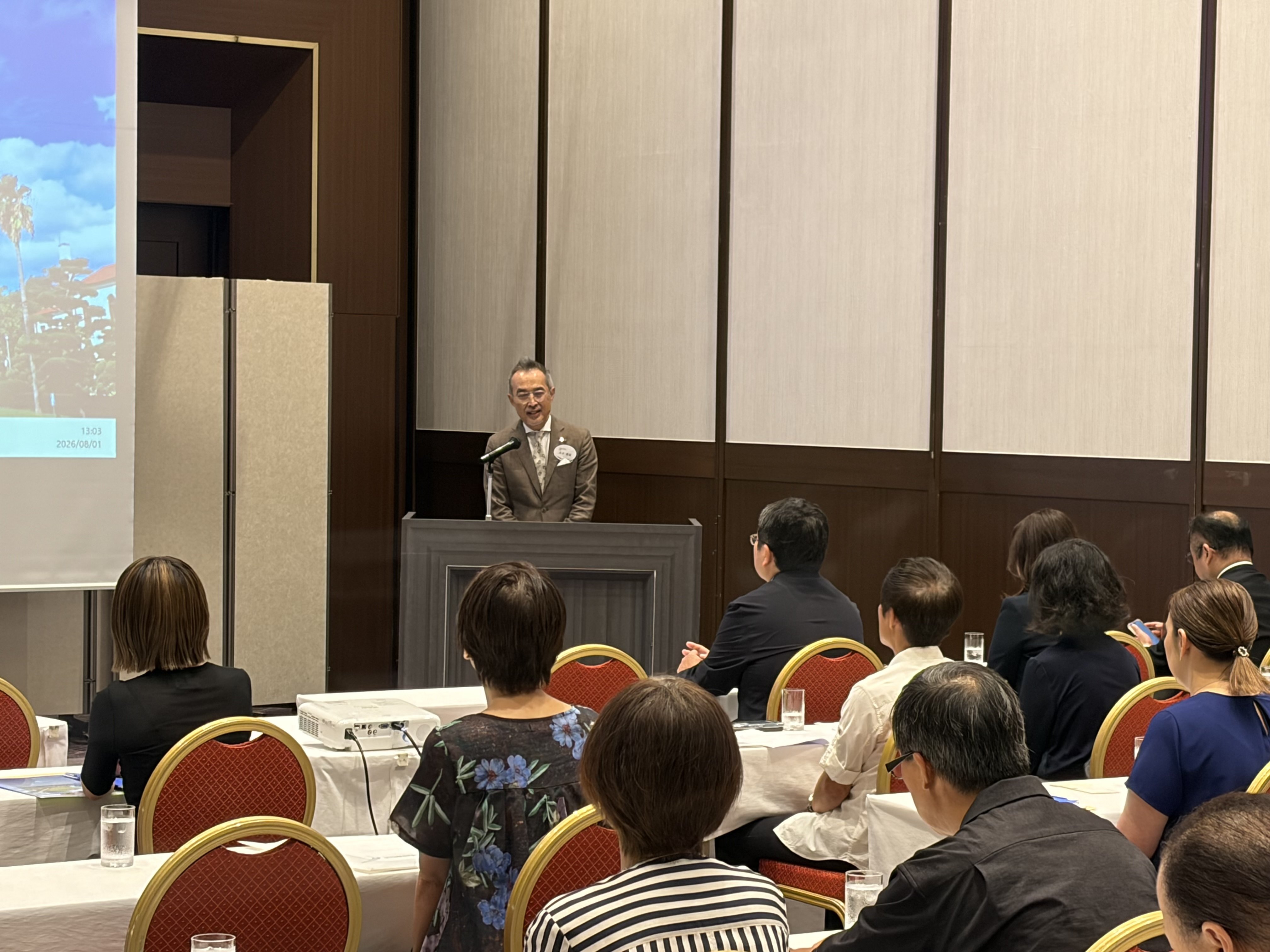 後援会会長の挨拶